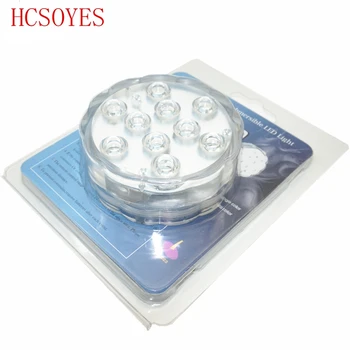 

1 set Led Submersible Light Battery Operated 5050 RGB chips Waterproof IP68 Vase Base Light Bright Lamp Blub Home Party Supplies