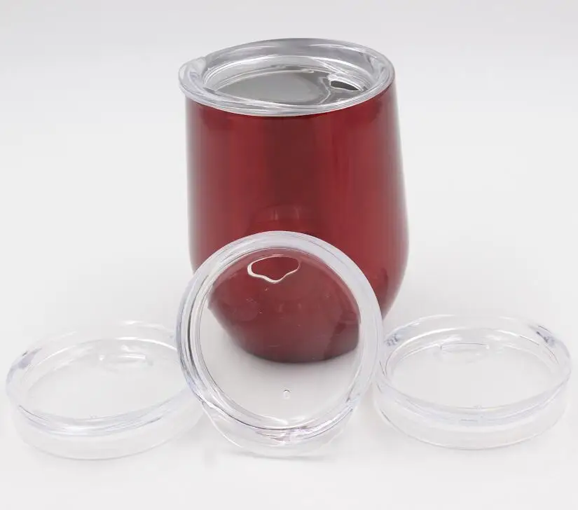 50pcs 9oz Egg Cups Lids Food Grade PP Clear 9 oz Tumblers Replacement