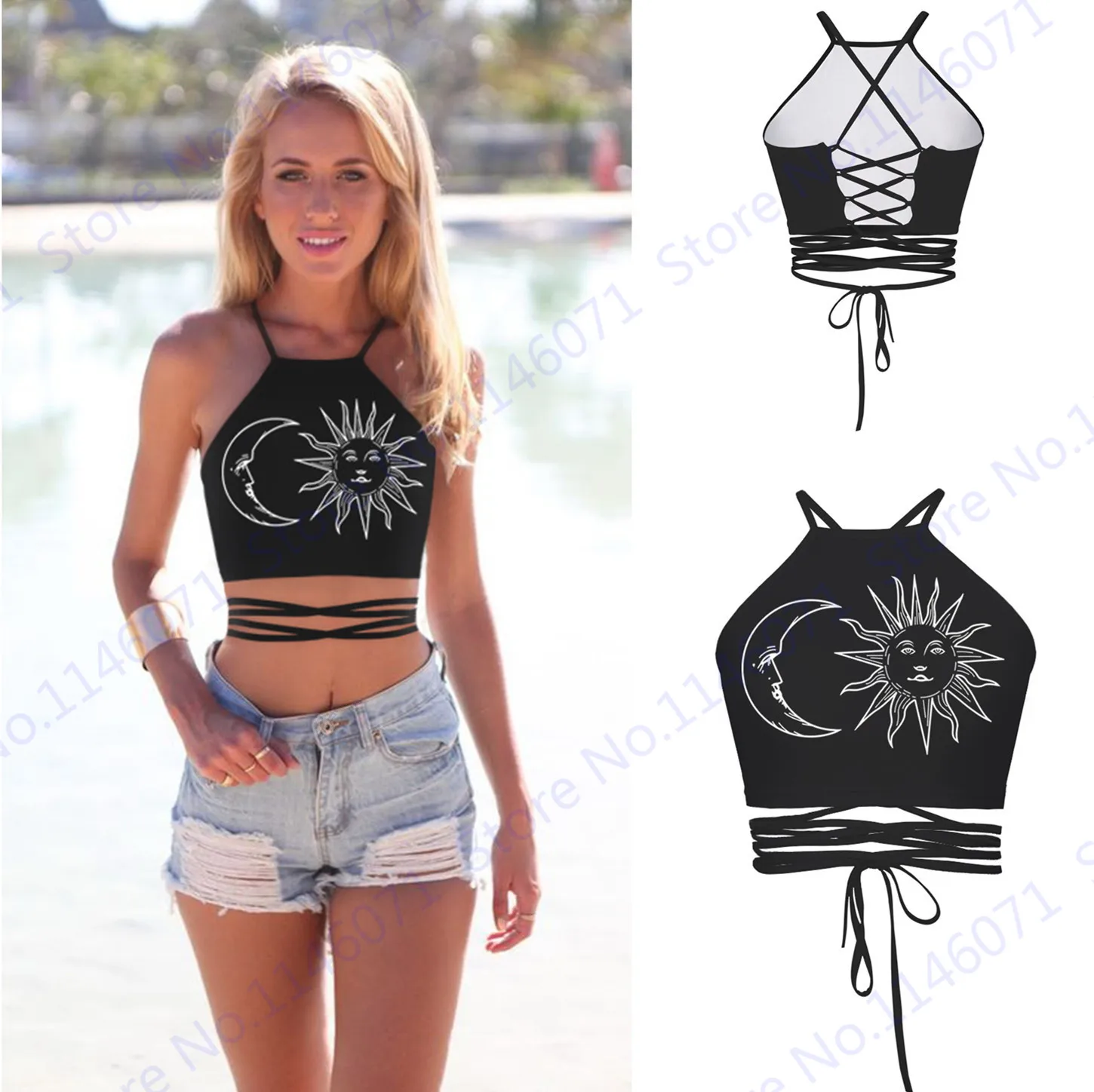 swimming crop top