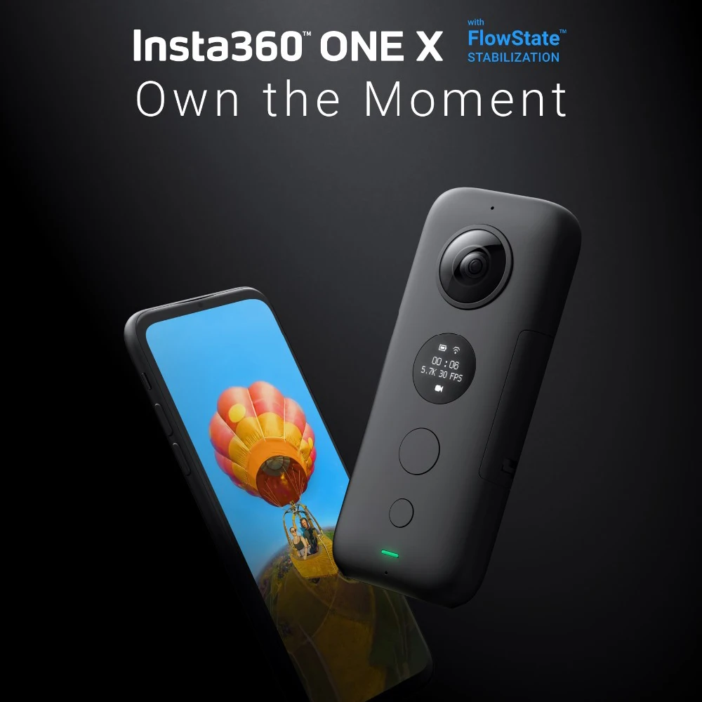

Insta360 ONE X Sports Action Camera 5.7K Video VR 360 For iPhone For Android Youtube Camera Action Cam Live Streaming Video
