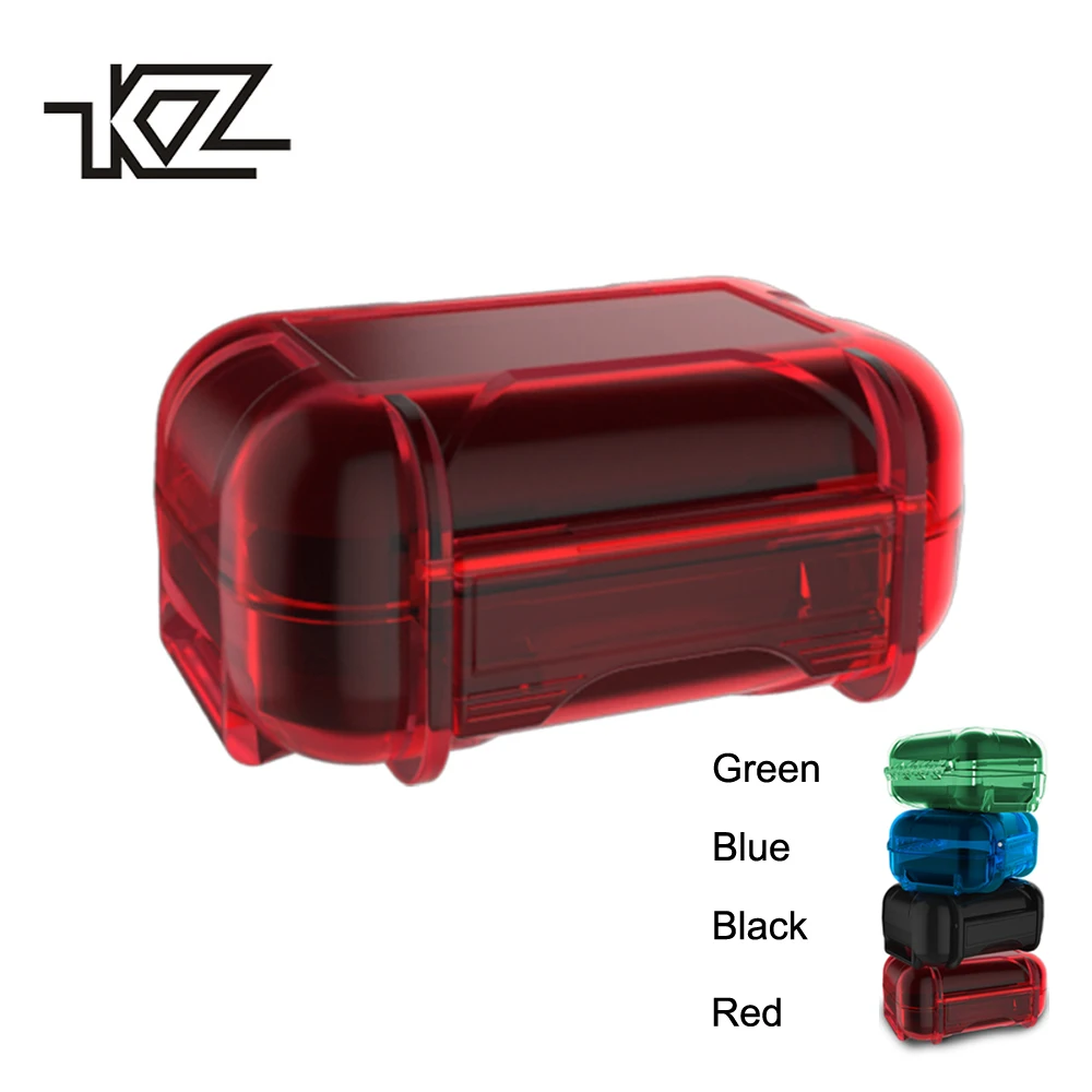 KZ ABS смола коробка для хранения красочный портативный держатель коробка для хранения подходит для оригинальных наушников влагостойкие мешки для наушников