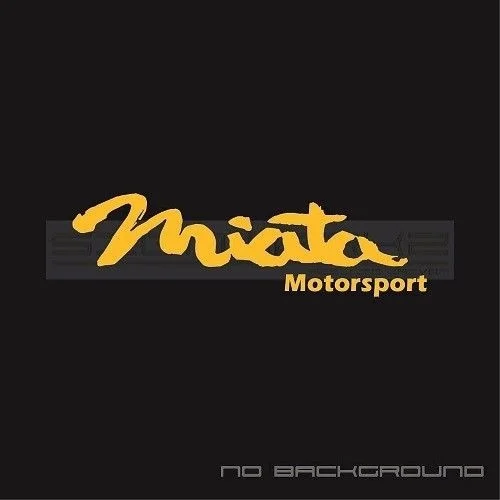 For 2Pcs/Pair Miata Motorsport Decal Sticker JDM MX5 miata rotary engine go kart racing Pair Car Styling