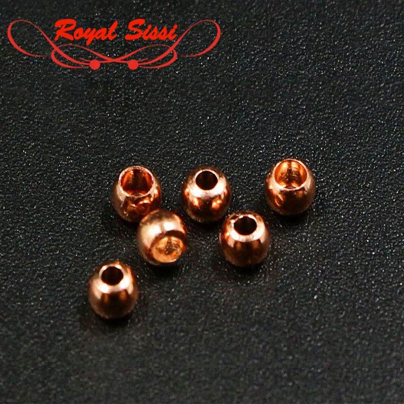 Круглые Медные Бусины Royal Sissi 40 шт./компл. для завязывания мухи 2/2 5/3 5 мм|hook head|tying