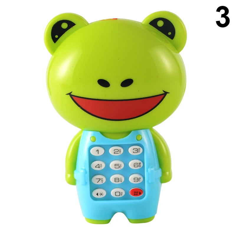 Baby Electronic Phone Toy Children Cartoon Light Flashing Music Mobile Phone Toy AN88