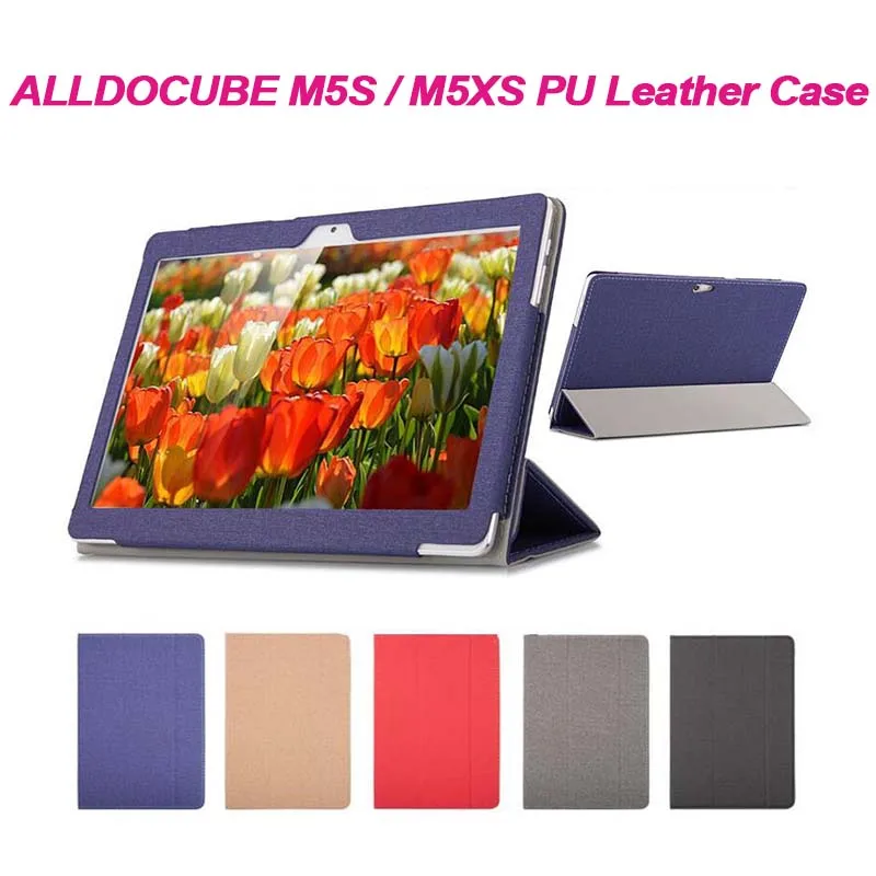 

Fashion PU leather Protective Folding Folio Case for alldocube m5s/m5xs for 10.1inch Tablet PC Cover Case