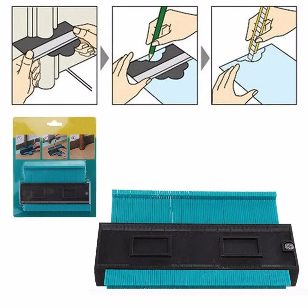 Контурный манометр пластиковый профиль копировальный манометр Дубликатор стандартный деревянный маркировочный инструмент плитка ламинат плитки общие инструменты