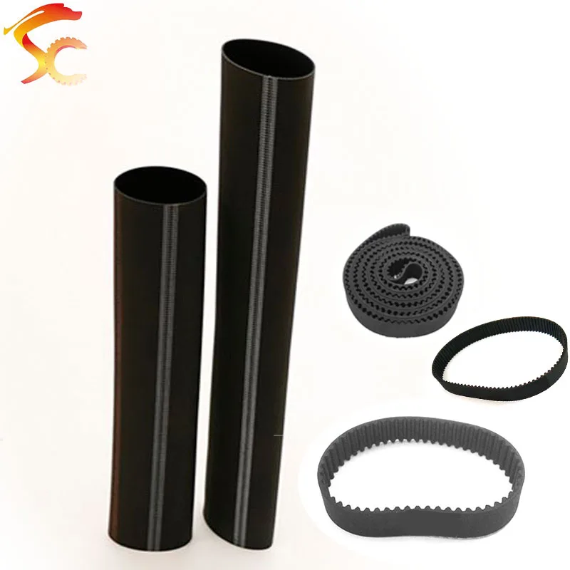 

1PCST S2M closed loop rubber S2M timing belt S2M-448-4MM Teeth 224 Length 448mm width 4mm 3D printer belt