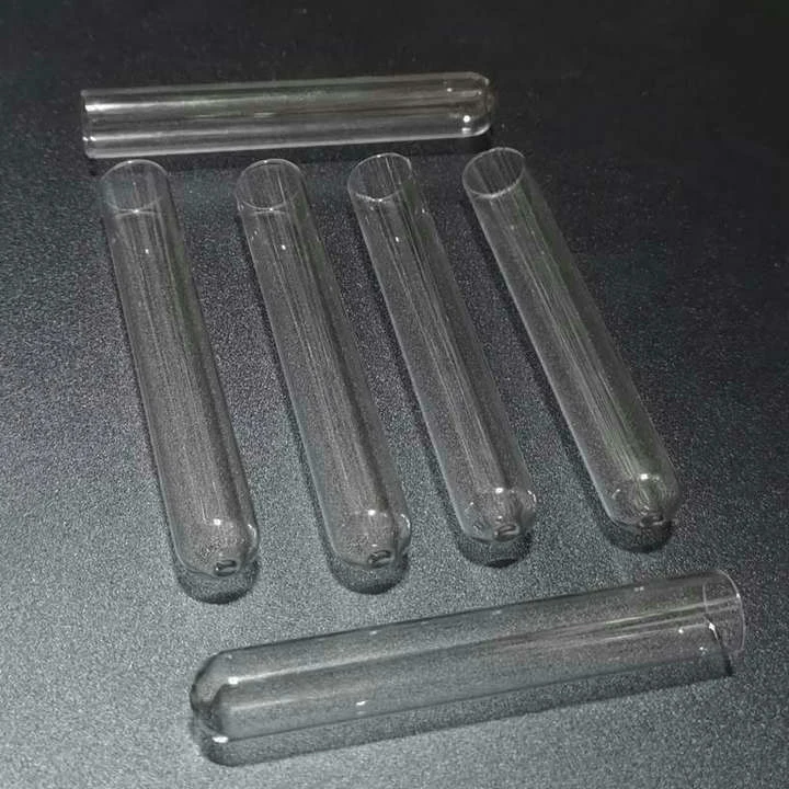 50pcs/lot 12x75mm Clear Glass Test Tubes for kinds of Labs/schools