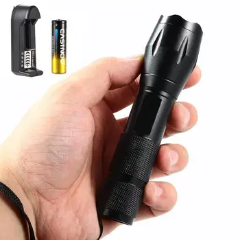 

3000 Lumens Mini Zoomable T6 LED Tactical Flashlight Torch Zoom Lamp Light Waterproof LED 5 Modes For 1x18650 3xAAA
