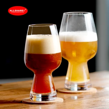 

new fashion handmade blown glass lead-free crystal glass beer glass beverage juice set of 2pcs 330ml 500ml 600004