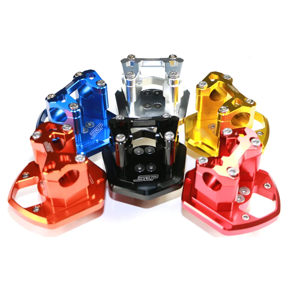 

Motorcycle Accessories CNC Aluminum Alloy Handle Bar Handlebar Clamp Riser Seat with Voltmeter Holder For Yamaha Smax155