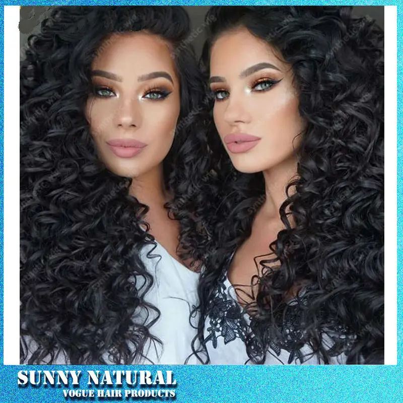 

Brazilian 180% density kinky curl synthetic lace front wig glueless heat resistant synthetic lace front wigs for black women