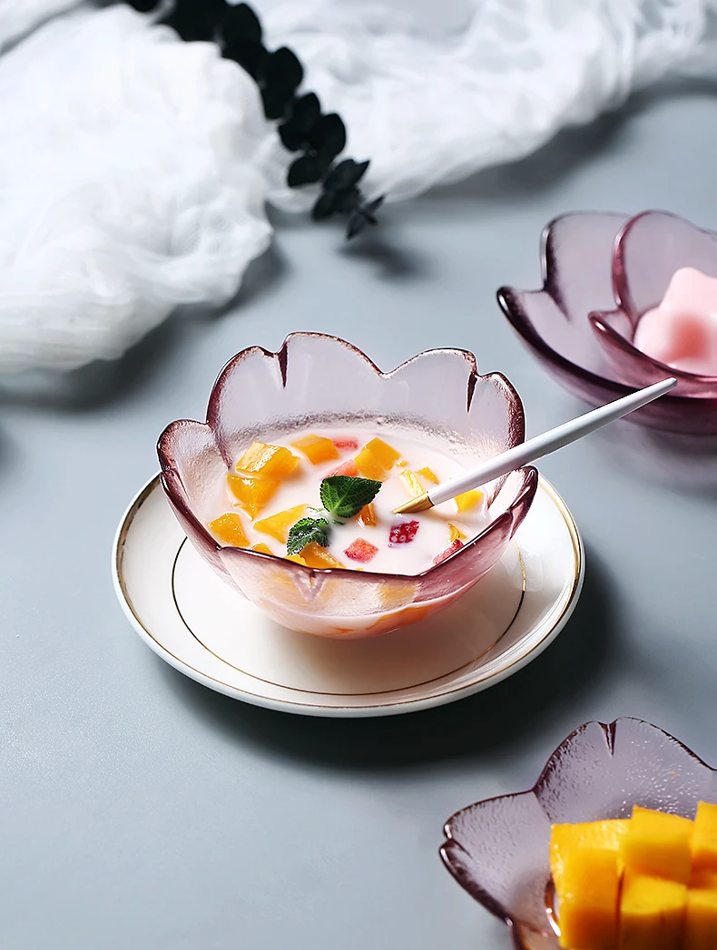 ONEISALL стакан для десерта тарелка Фруктовница для пудинга льда Набор крема наборы посуды в японском стиле Европейский