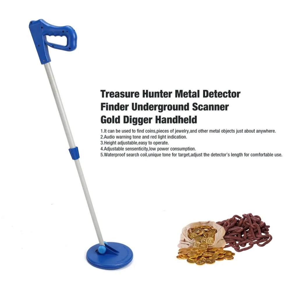 

Metal Detector Underground Handheld Treasure Hunter Gold Digger Search Finder Sensitive Adjustable Scanner Hunting Detecting