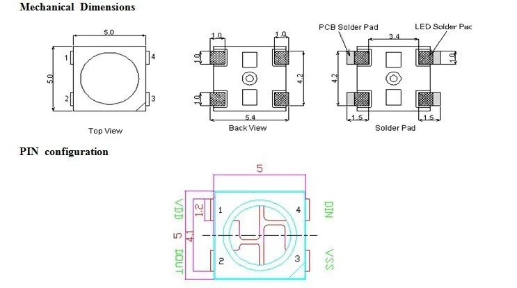 Новая версия(1000 шт./лот) DC5V WS2812B светодиодный чип WS2811 IC 5050 SMD белый/черный RGB светильник бусины