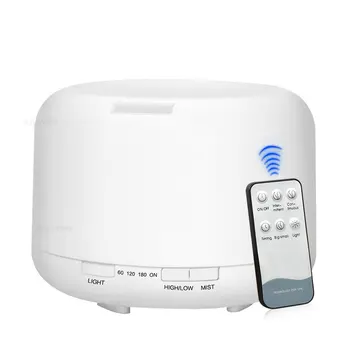 

500ml Remote Control Ultrasonic Humidifier With 7 Color LED Lights Electric Aromatherapy Essential Oil Aroma Diffuser