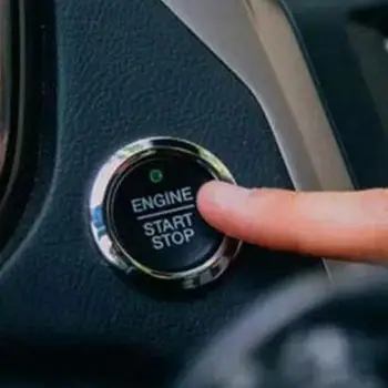 

12V Car Alarm System Engine One-Way Remote Start Push Button Keyless Entry System Kit auto accessorie New arrives