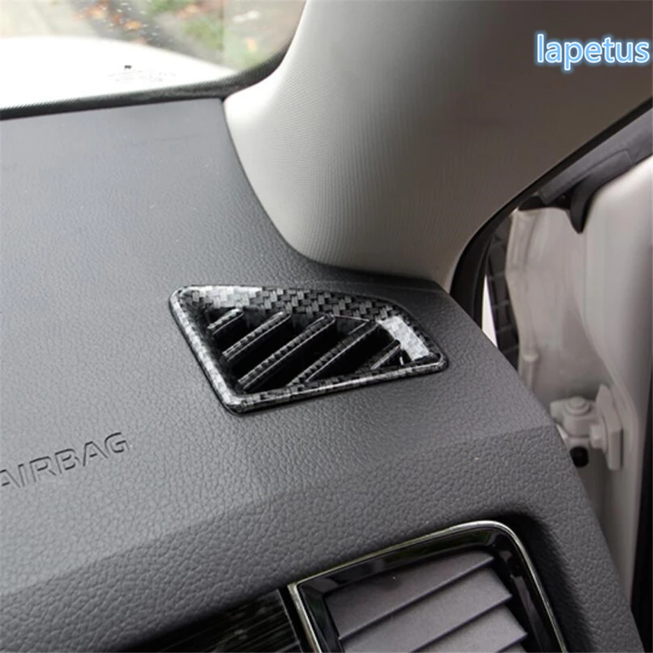 

Lapetus Side Air Condition AC Outlet Vent Decoration Cover Trim ABS Fit For Skoda Kodiaq 2017 2018 2019 Matte Carbon Fiber Look