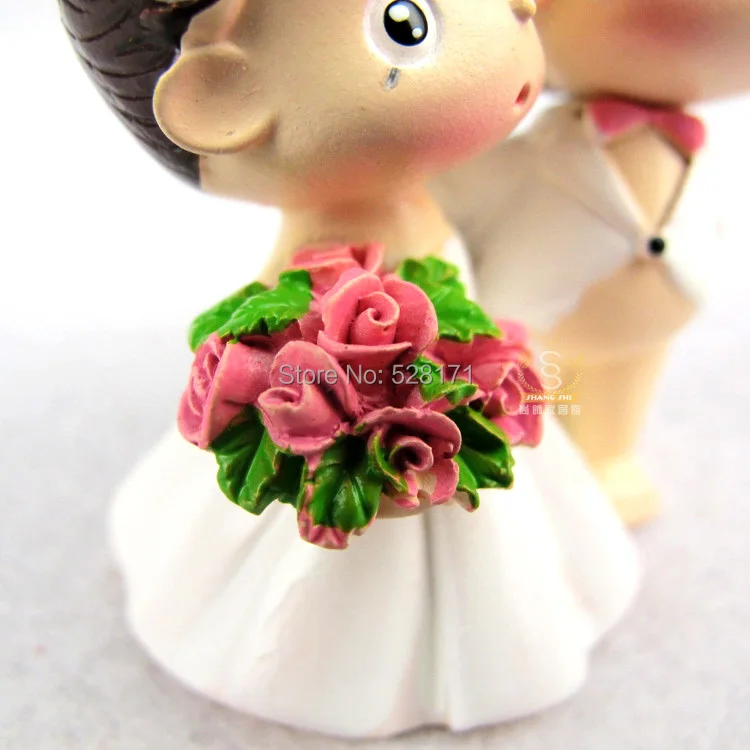 Счастье Свадьба Жених и невеста статуэтки торт Топпер Сладкая Статуэтка пары для украшение для свадебного торта