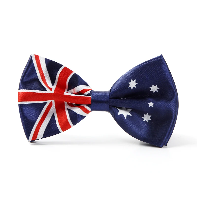Модный полиэстер "флаг Австралии" Узор Галстук-бабочка для мужчин мужской смокинг в стиле унисекс платье вечерние галстуки Бабочка галстуков