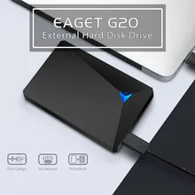 Eaget G20 Шифрование внешний жесткий диск 2 ТБ высокое Скорость противоударный USB 3.0 жесткий диск 1 ТБ рабочего ноутбука Портативный HDD 2.5″