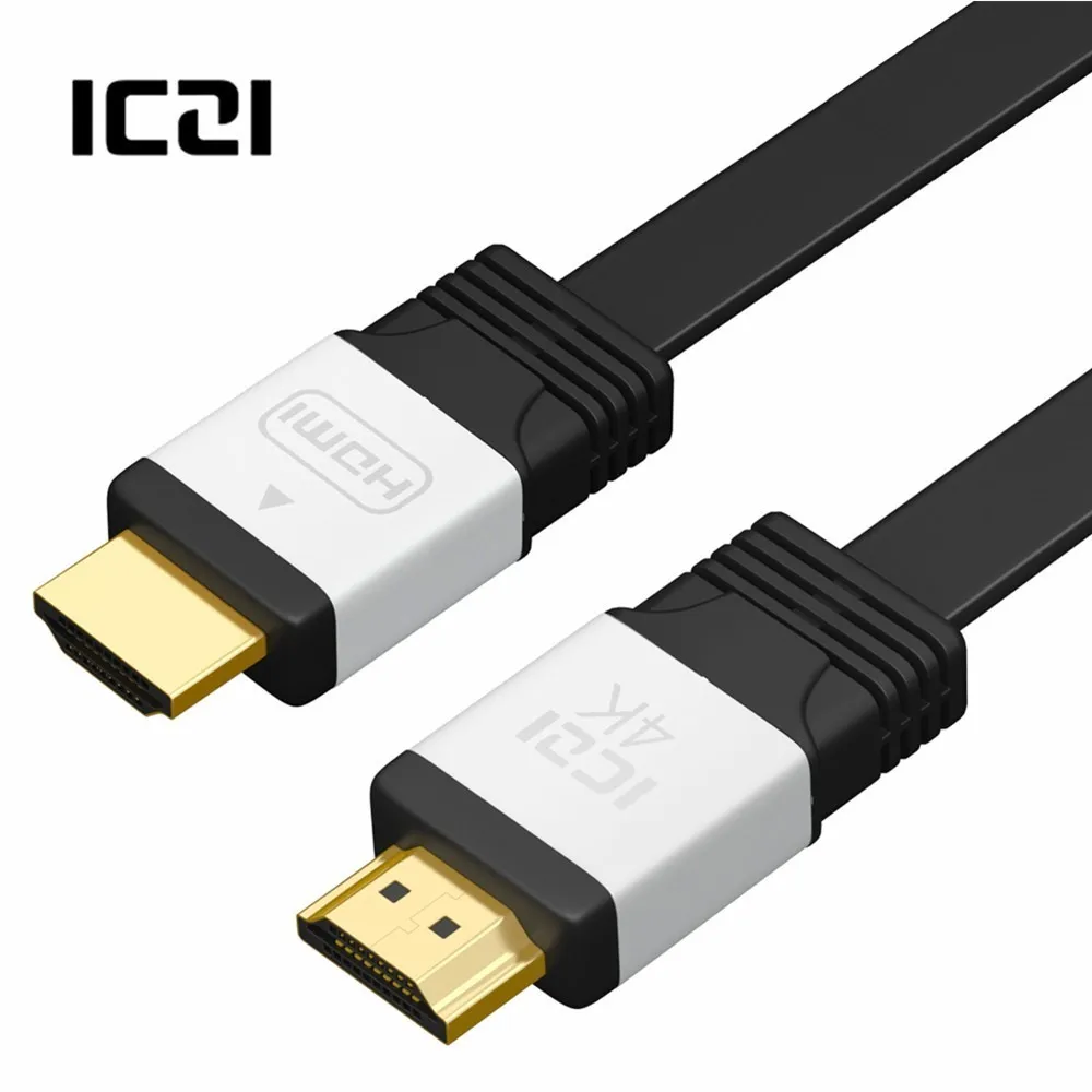 ICZI 1 м HDMI к кабель плоский удлинитель поддерживает 3D 4 60 Гц для ПК ноутбука PS4 STB HDTV