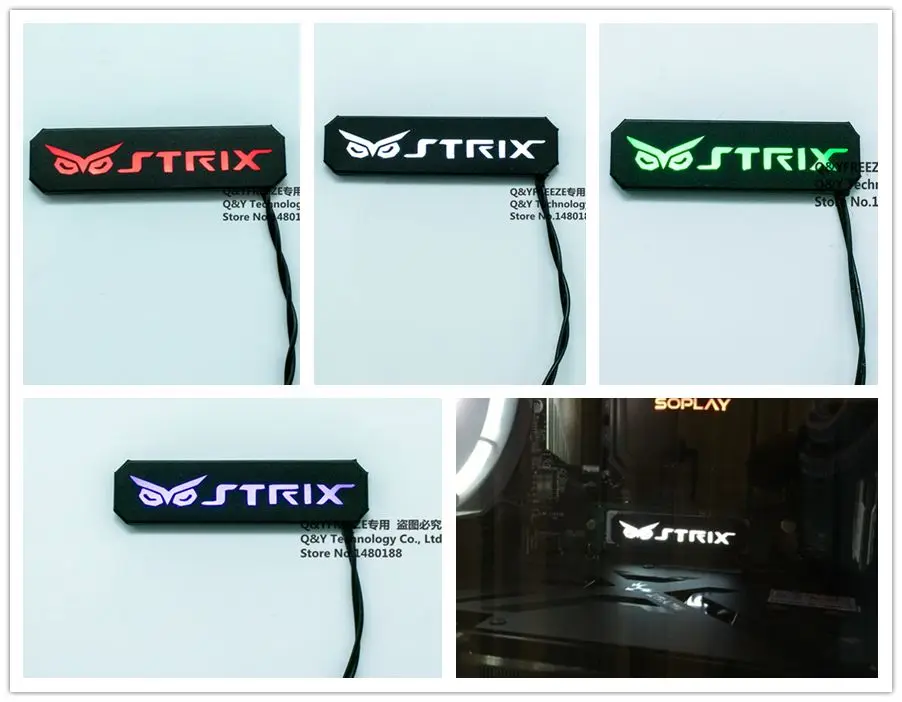 FREEZEMOD Flexible graphics card LED lighting with multi color. XYD