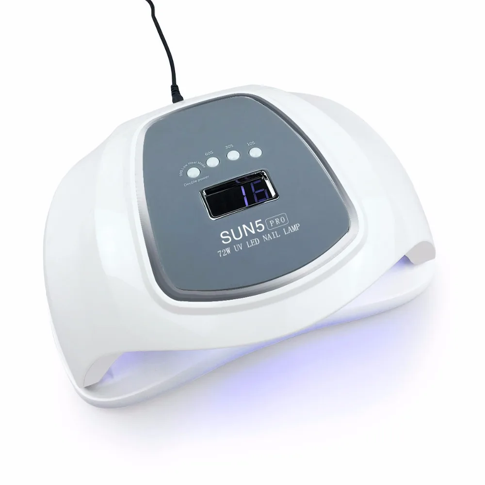 

Hot SUN5 PRO 72W UV LED Lamp For Nails Dryer Sun Light Lamp For Curing Gel Polish Auto Sensing Nail Drying Manicure Tool