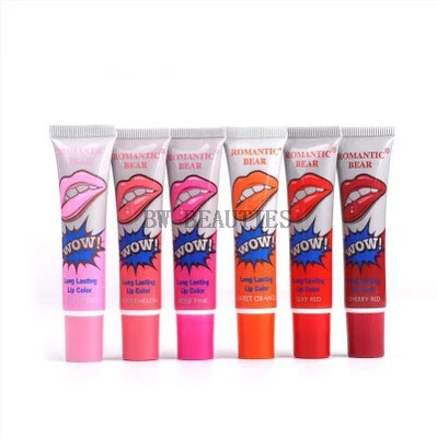 100 шт./лот хит продаж водостойкая помада от известного бренда Beauty Red Wow макияж
