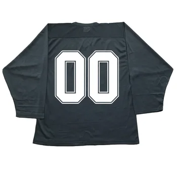 

black ice hockey jersey hockey training with a number no name(pls leave note for number you want, if not, we'll print 0)
