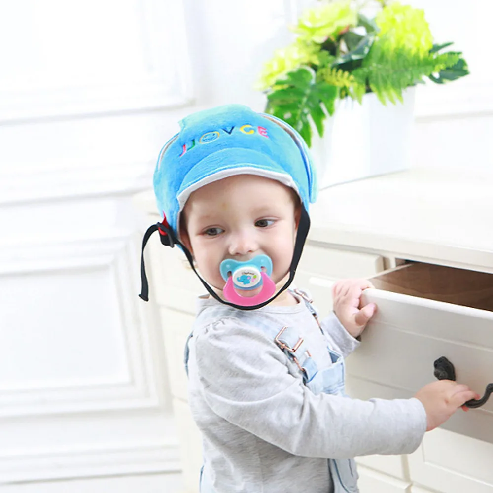 Домашняя Детская безопасность каска защита головы ребенок Регулируемая мягкая крышка От 6 месяцев до 6 лет FF4