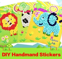 

3pc/12pc Creative Crumpled Paper Stickers Handmade DIY Toy Sets Painting Graffiti Education Gift for Children Birthday Randomly