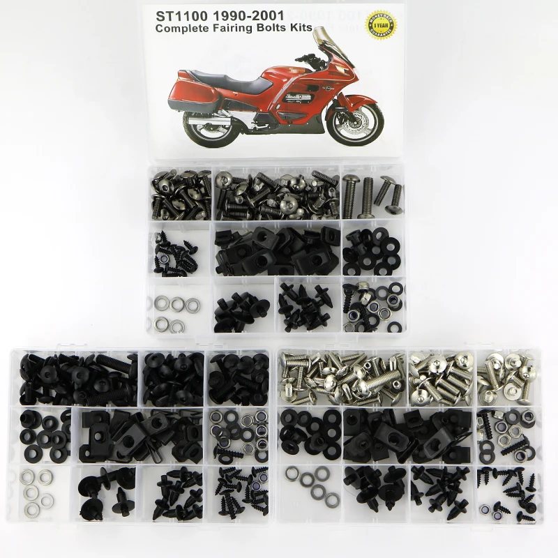Skup Dla HONDA ST1100 1990 2002 kompletne pełne owiewki zestaw śrub pokrywy motocyklowe śruby karoserii śruby nakrętki prędkości