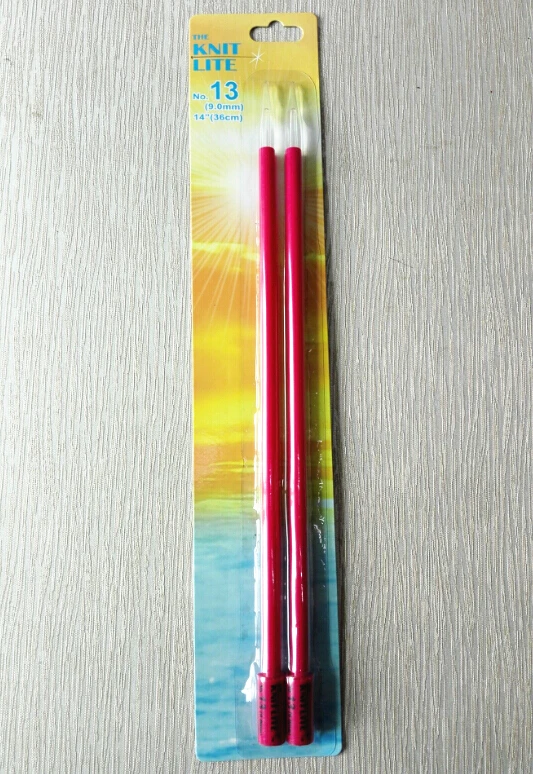 33cm size 9.0 New Double Pointed Knitting Needles Carbonized pc Craft