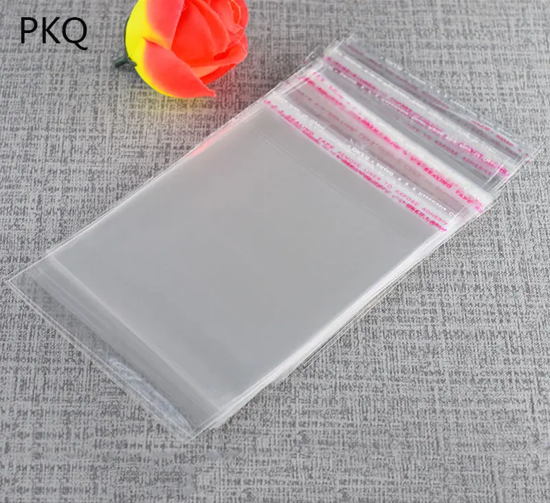 

100pcs Multi size Clear OPP Poly Cellophane Bags Big Size for Clothes Shoes Gift Plastic Packaging Bags Self Adhesive Seal Bag