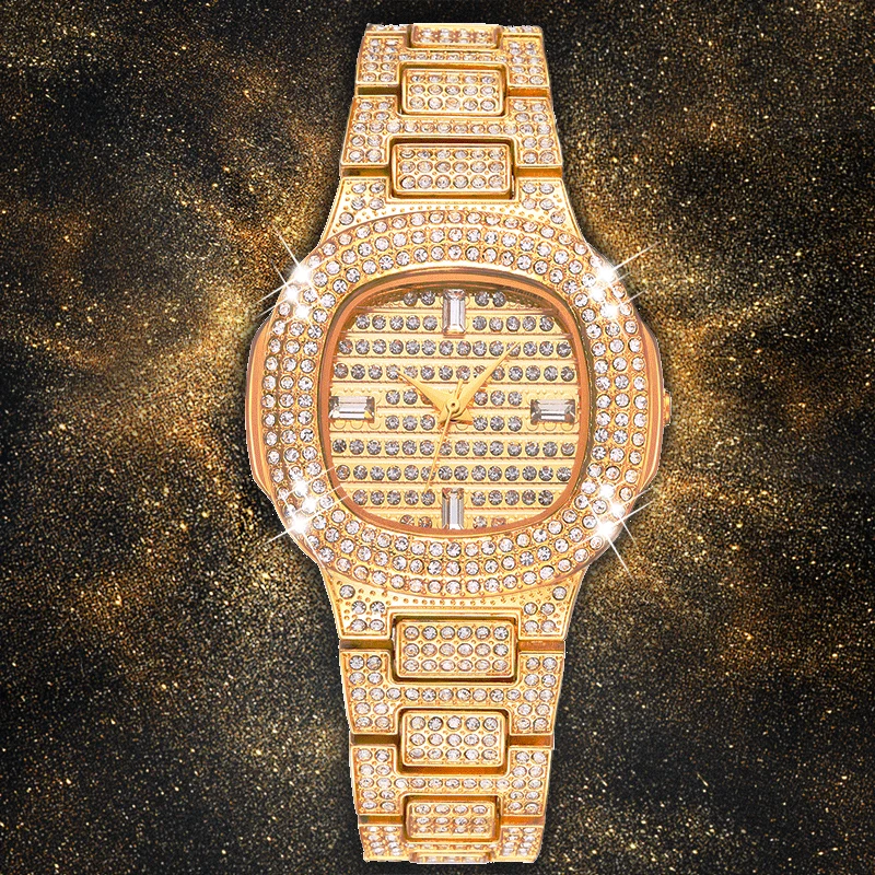 

MissFox Brand Watch Quartz Ladies Gold Fashion Wrist Watches Diamond Stainless Steel Women Wristwatch Girls Female Clock Hours