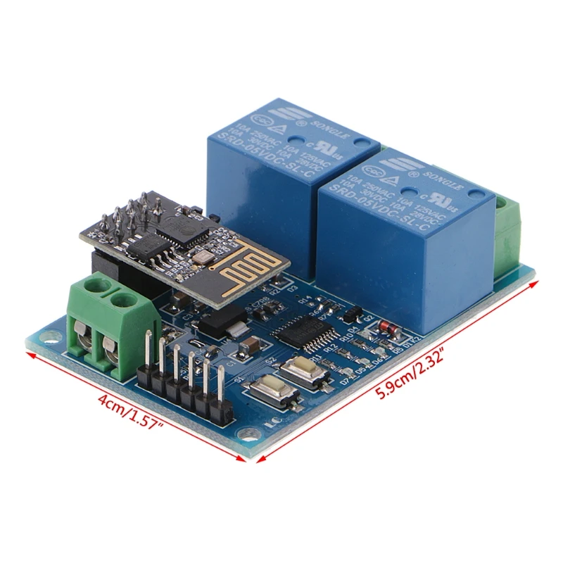WI-FI триггерный релейный модуль ESP8266 IOT приложение контроллер 2-х канальный для умного дома 5V Dls HOmeful