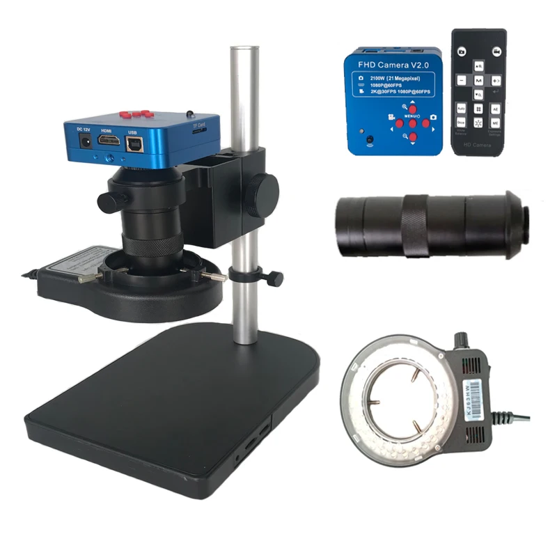 Microscopes Tools 21MP/30MP 1080P 60FPS 2K TF Video Recorder HDMI Video