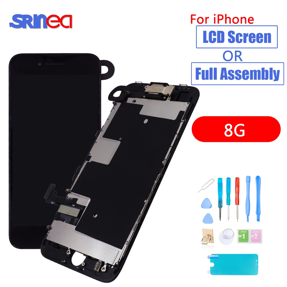 

AAAA OEM LCD For iPhone 8 8G A1863 A1905 A1906 LCD Display 3D Touch Screen Full Set Digitizer Assembly Replacement Screen Tools