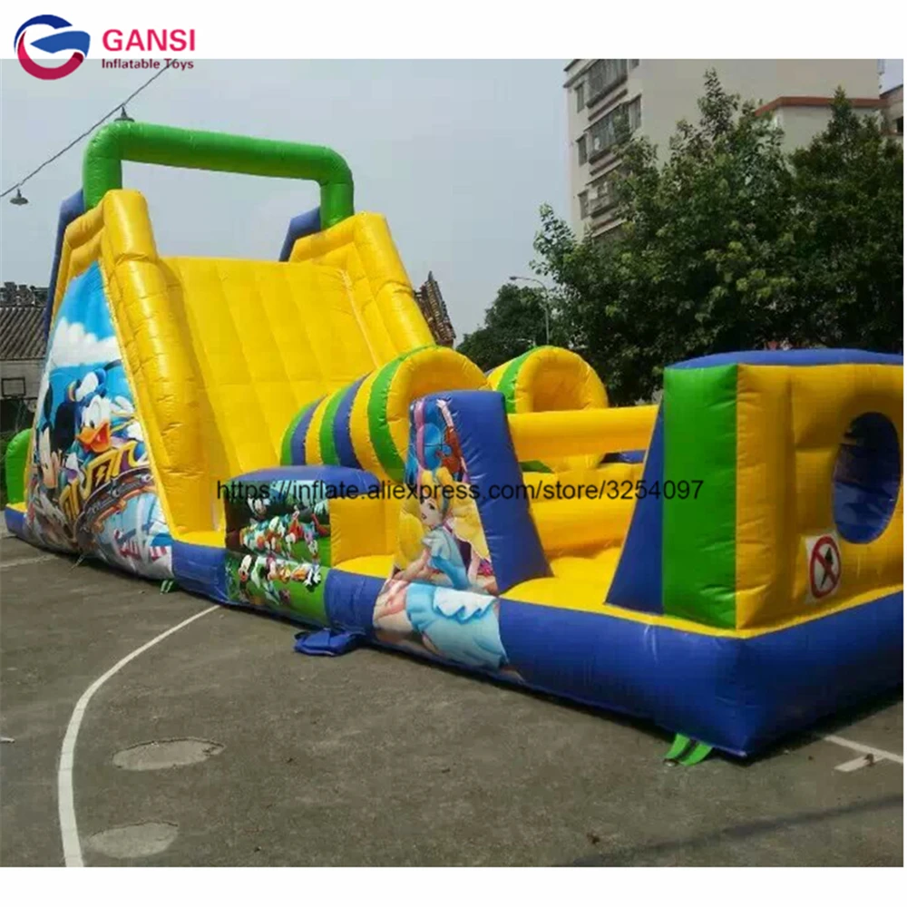Park Boot Camp Inflatable Obstacle Course Jumping Game For Kids Factory Giant Inflatable Obstacle Course For Sale hot product pirate ship inflatable slide bouncer house combo 13x3x4m inflatable fun obstacle course with jumping area