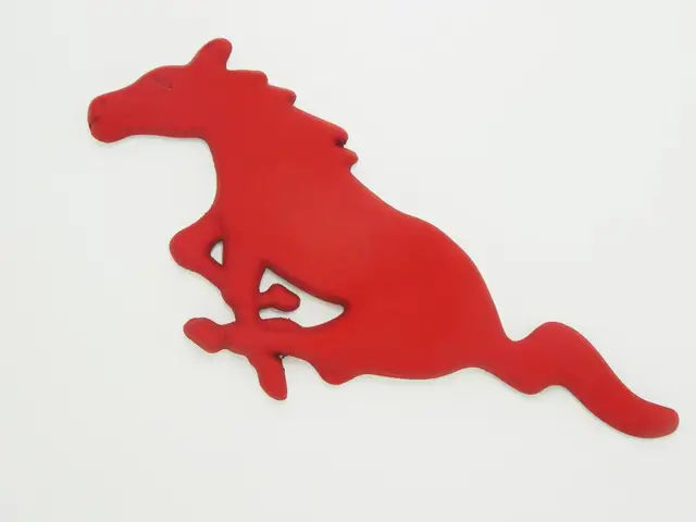 SUKO Car Styling 3D metal Mustang horse Logo Front Hood Grille Emblem