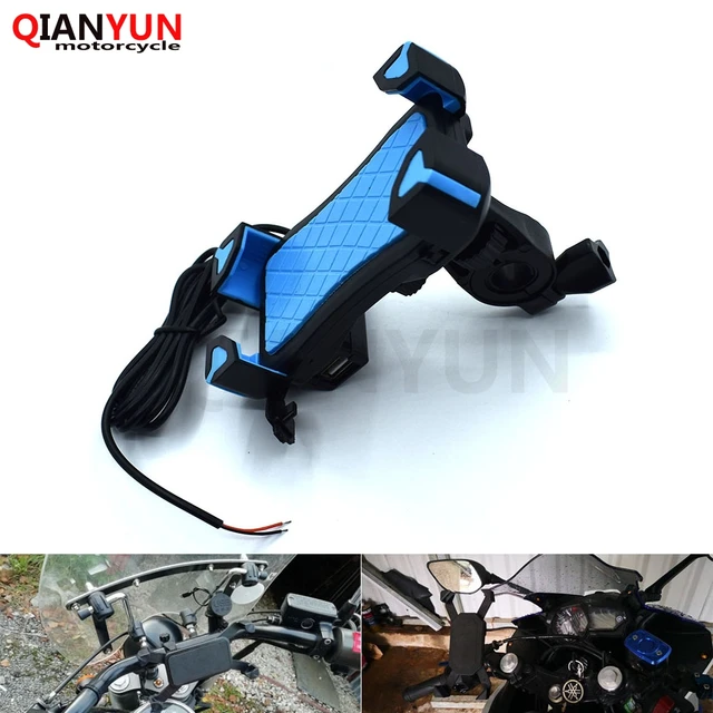 Universal Motorcycle Phone Holder Mobile Stand For Moto Support Usb