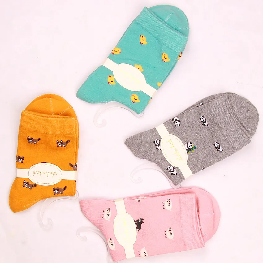 

Brand Caramella Autumn Winter Character Cartoon Series Women Cotton Socks For Female Sweet Cute Long Socks 2019 New Arrival WZ31