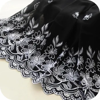 

Printed cotton embroidered cloth openwork locate fabric handmade DIY clothing accessories materials