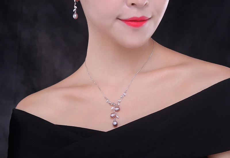 Ожерелье Sinya из натурального пресноводного жемчуга, серебро 925 пробы, колье, хорошее ювелирное изделие, 3 шт, AAAAA, Пресноводный Жемчуг, подарок для женщин