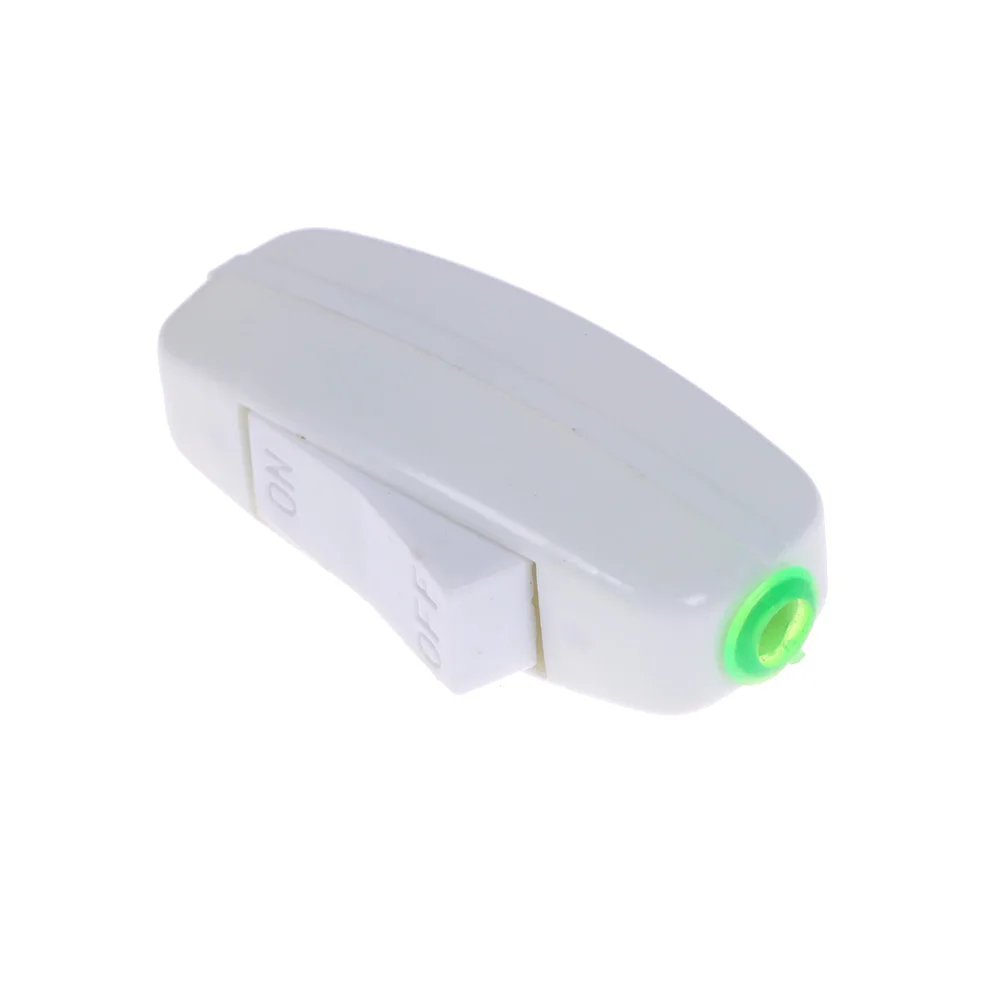 

1Pc AC 110V 220V 6A Inline ON/OFF Table Lamp Desk Lighting Cord Controll Switch LED Light Push Button Switch Drop ship