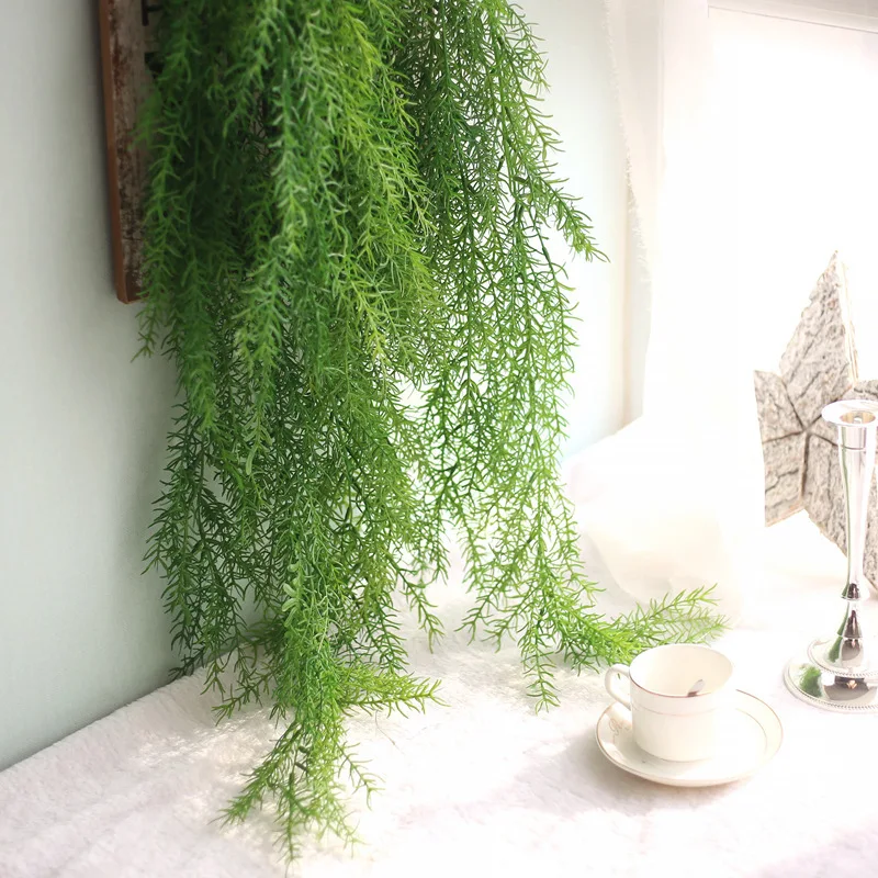 

105CM Fake Flower Hand Feel Pine Needles Walls Mantle Simulation Leaves Simulation Flowers Micro Landscape Outdoors Plant Walls