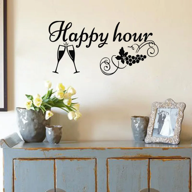 Pegatinas De Pared Para Cocina Happy Hour Decoracion Para El