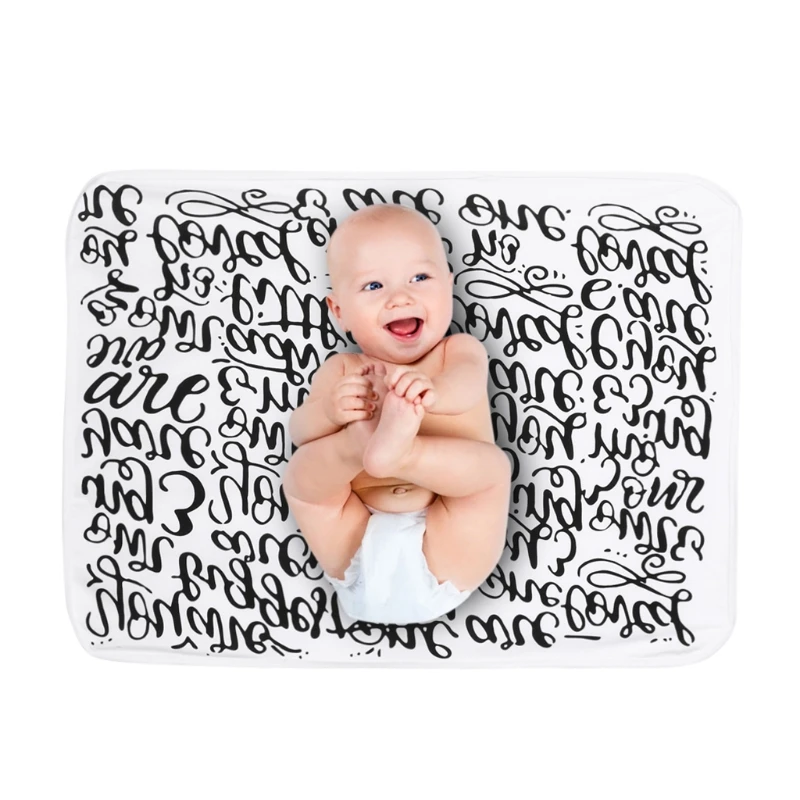 Пеленать новорожденного мягкий сон Одеяло детские письма хлопок Для ванной Обёрточная бумага Полотенца