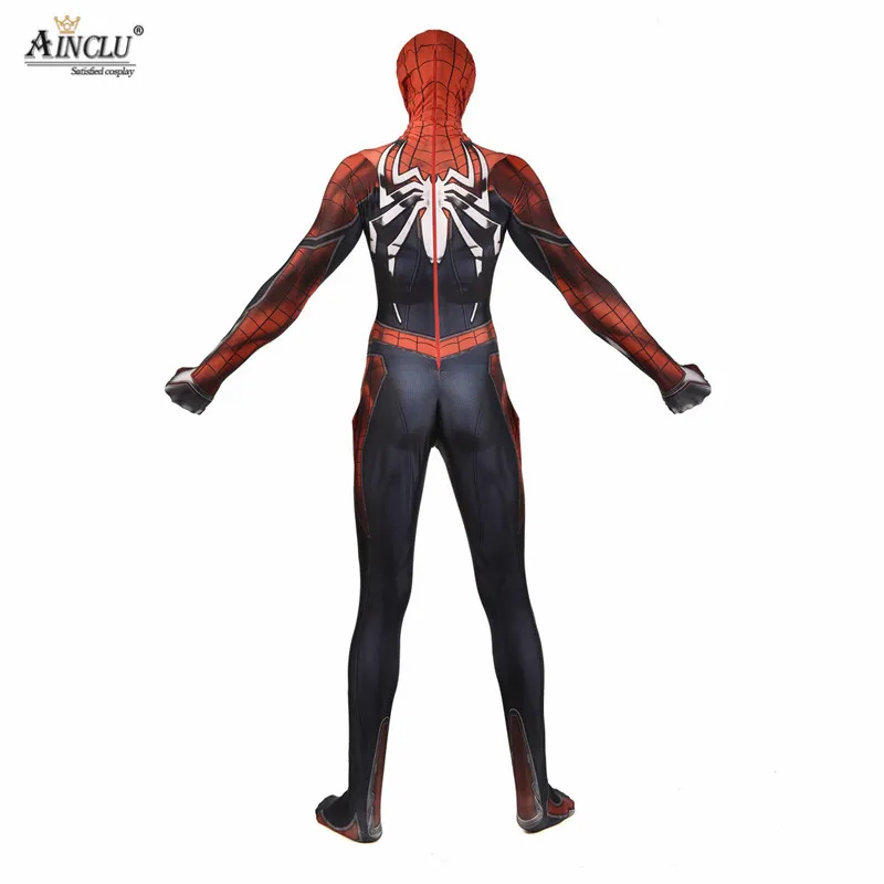 Ainclu 24 часа, выберите способ доставки DHL или EMS Для мужчин мальчиков PS4 гражданская война "Человек-паук" Костюмы для косплея 3D принт костюм Человека-паука из лайкры и спандекса игровой комбинезон CH